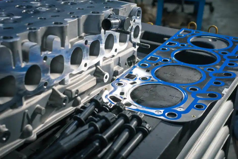 Remanufactured cylinder head ready for fitting